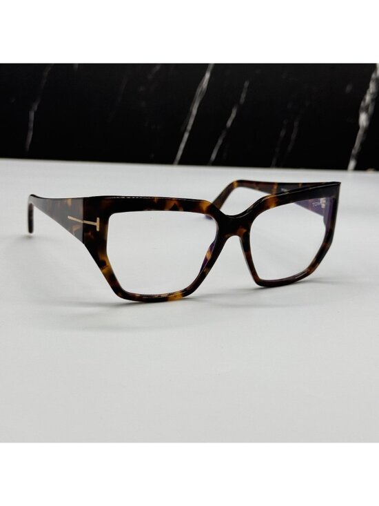 NEW TOM FORD TF5951 052 HAVANA WOMEN CAT EYE EYEGLASSES TOM FORD FT5951 052 main image 9